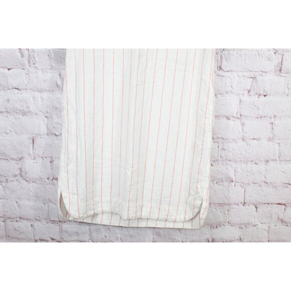 LL Bean Signature Linen Blend Dress Sailcloth Faded Orange Size S - Picture 3 of 12